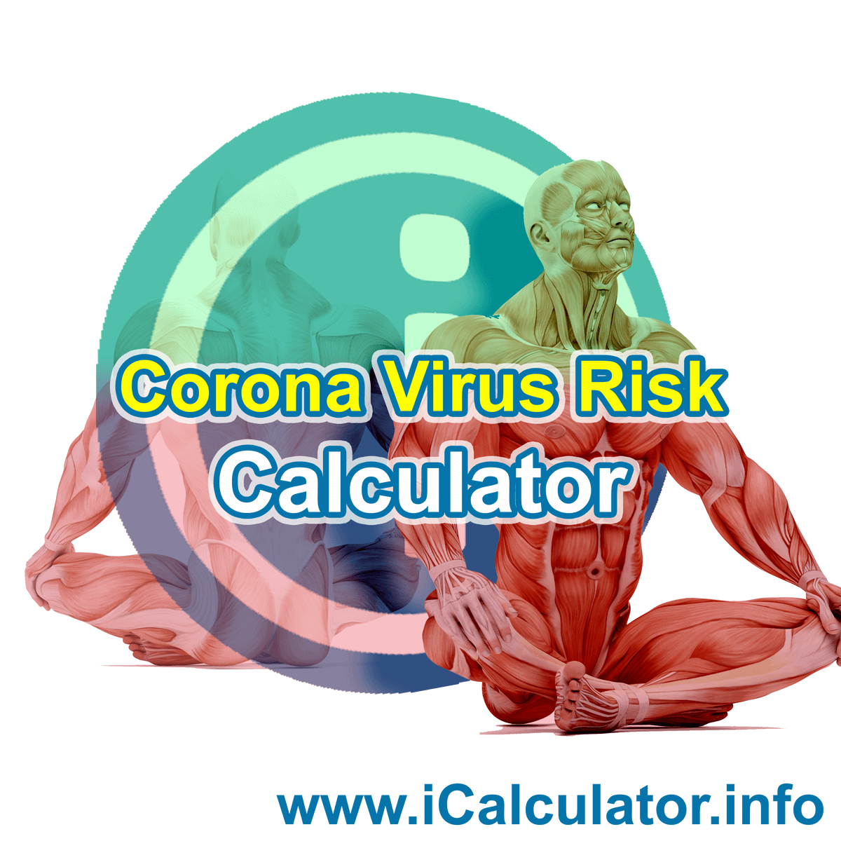 Coronavirus Risk Calculator. This image shows a gauge of Coronavirus risk to life based on a scaled approach where red indicates the highest risk to life caused by Coronavirus and green indicates the lowest risk to life when contracting Coronavirus.
